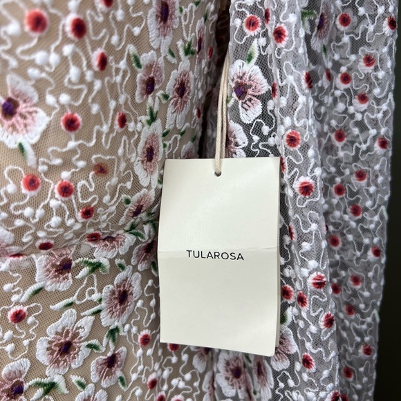 Tularosa | NWT Tess Mini Dress Embroidered Floral Size Small - Picture 9 of 15